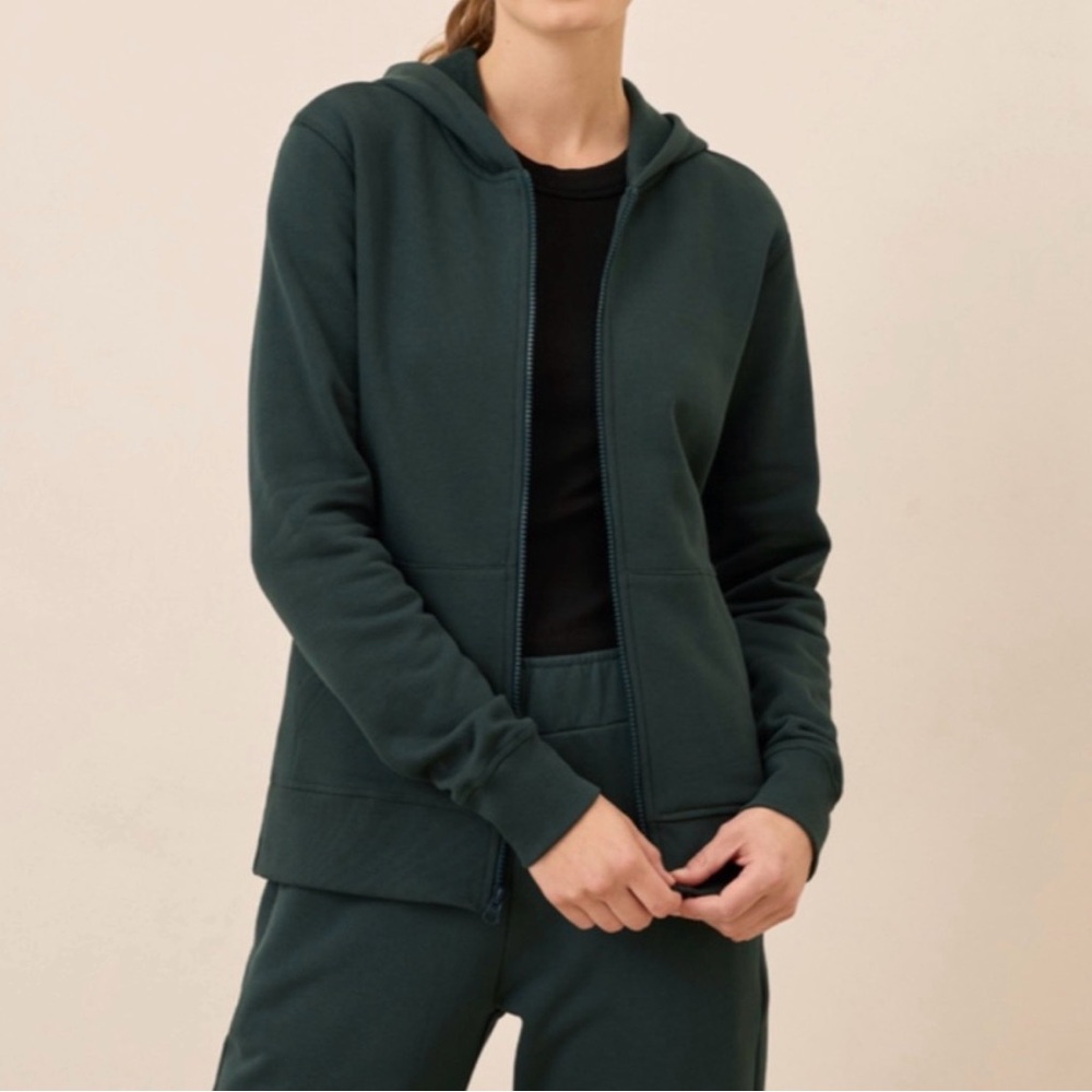 Pact Women's Dark Green Hoodie - Picture 3 of 9